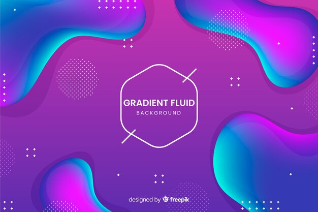 3d fluid shapes background