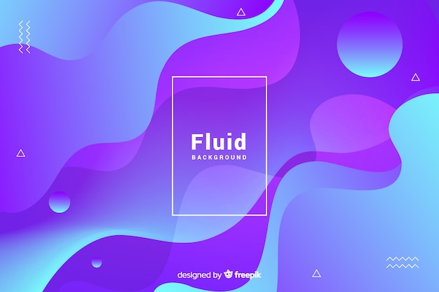 3d fluid shapes background