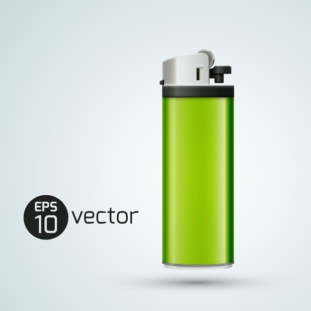 Free Vector 3d gas lighter template