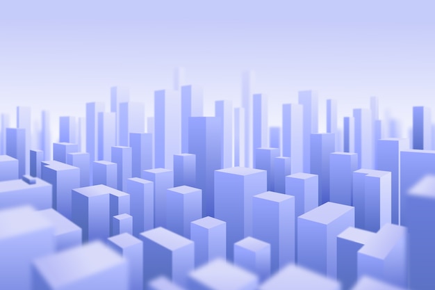 3d modern city background