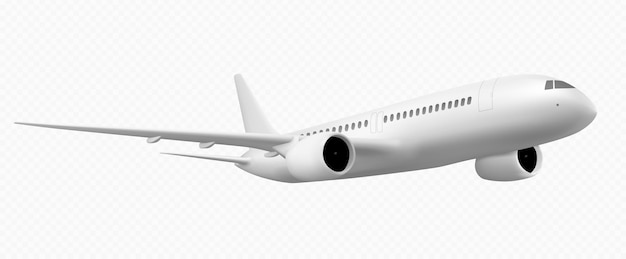 3d plane flight isolated mockup realistic jet