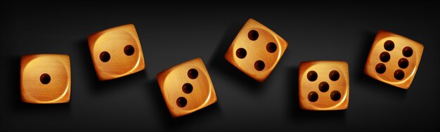 3d rendering of dices illustration