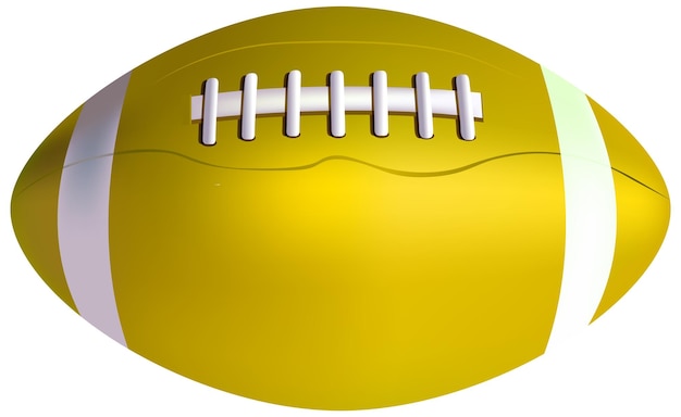 Free Vector 3d rugby ball isolated