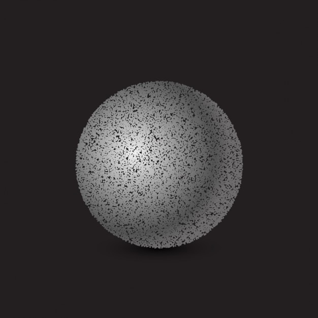 Free Vector 3d sphere made with dots