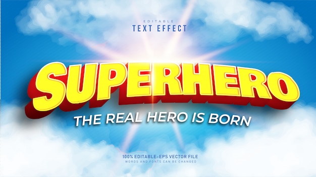 3D Superhero Text Effect