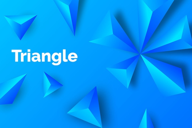 3d triangle monochromatic wallpaper