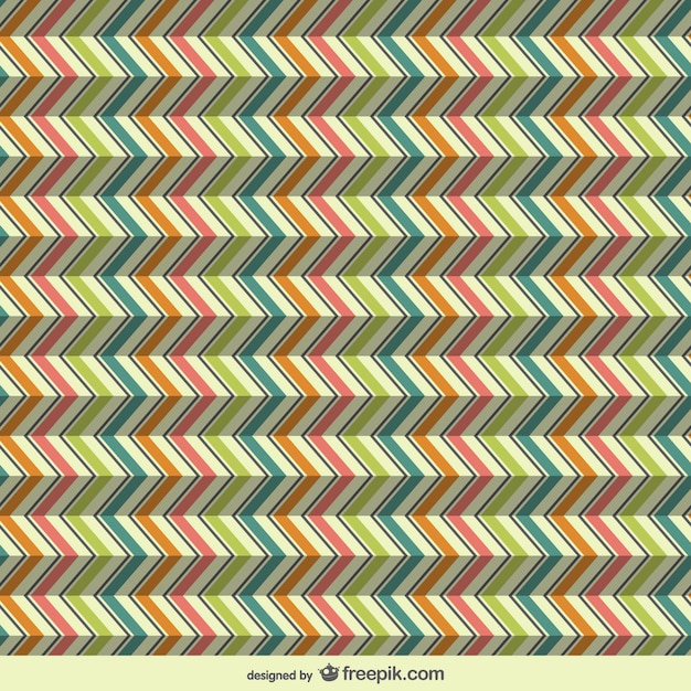 Free Vector 3d zig zag retro pattern 