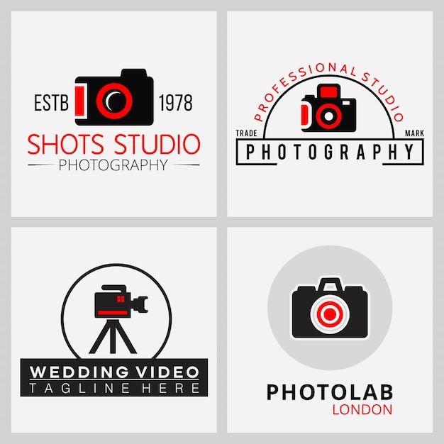 4 logos for photographers and filmmakers