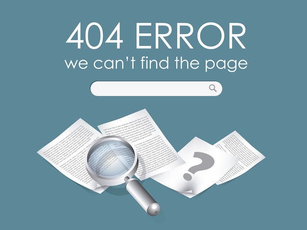 Free Vector 404 error background