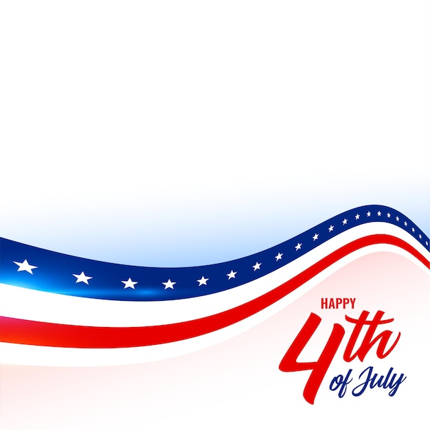 4th of july american flag style background