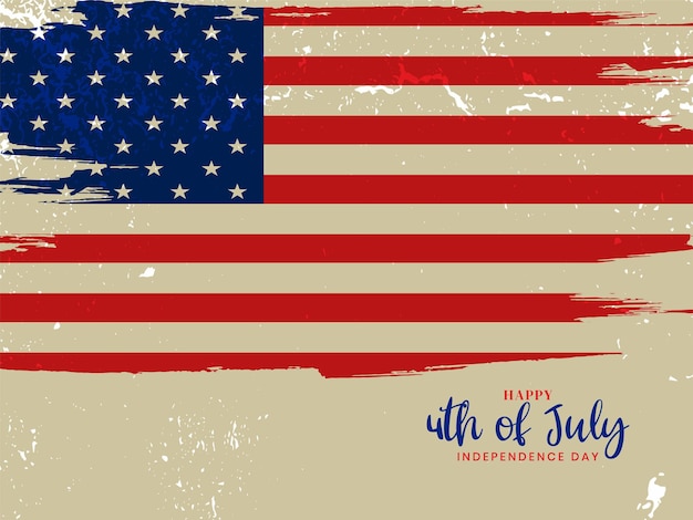 4th of july american independence day flag style background