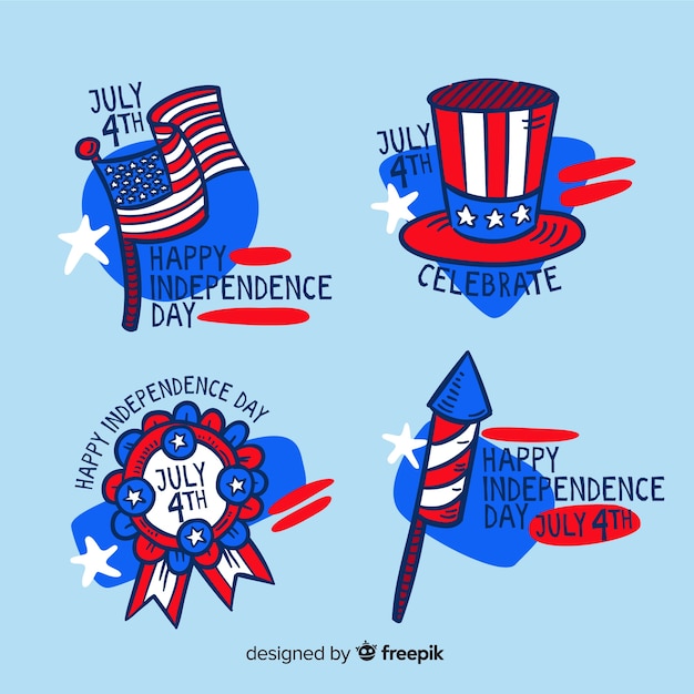 4th of july badge collection