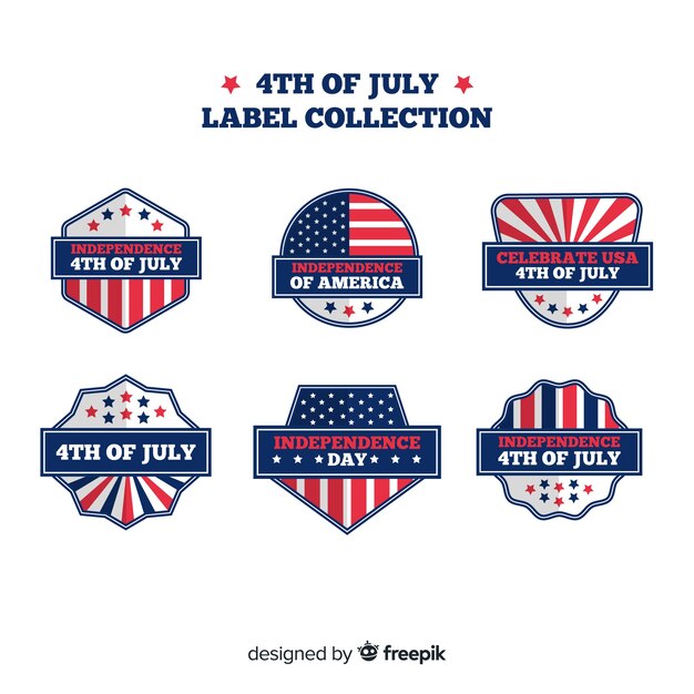 4th of july badge collection