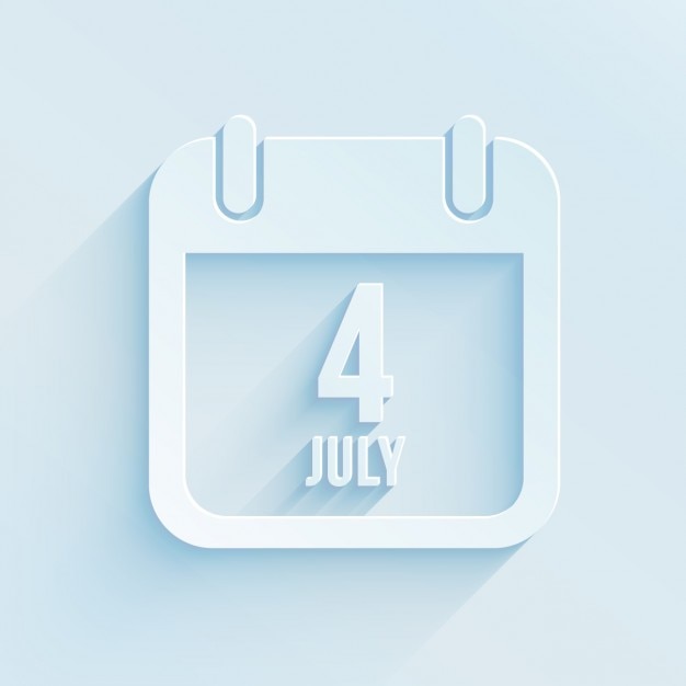 4th of july calendar