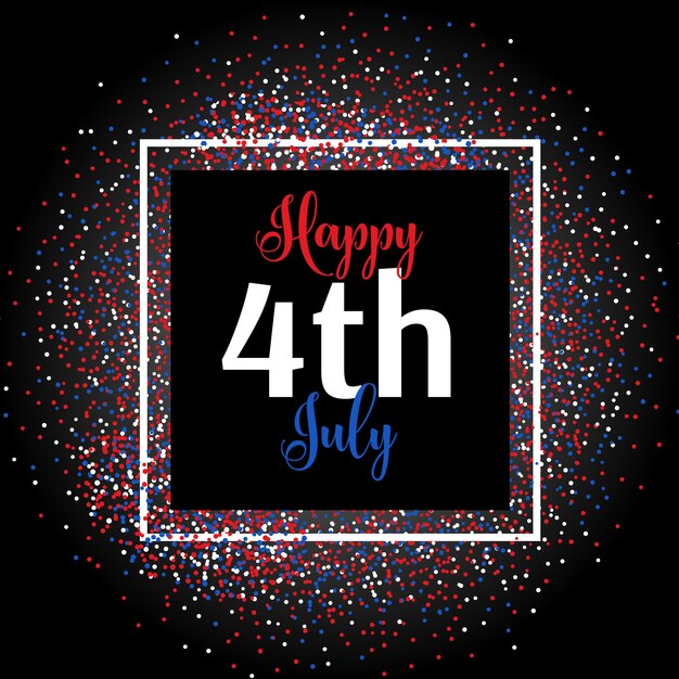 4th july confetti background