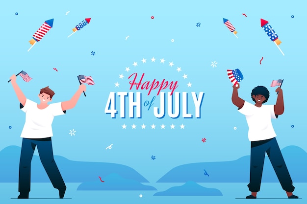 4th of july gradient background