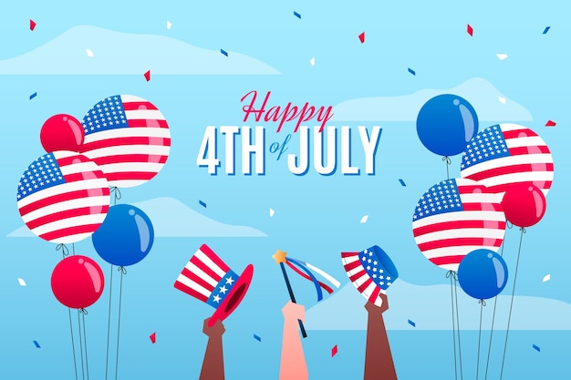 4th of july gradient background