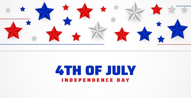 4th of july happy independence day stars background