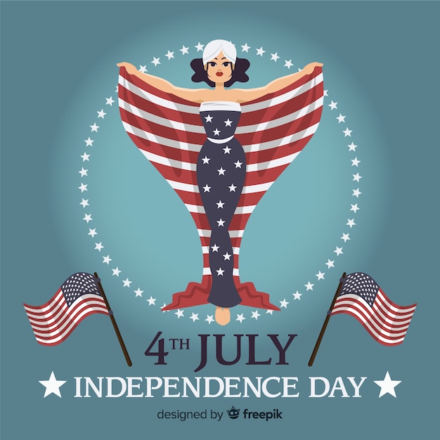 Free Vector 4th of july - independence day background