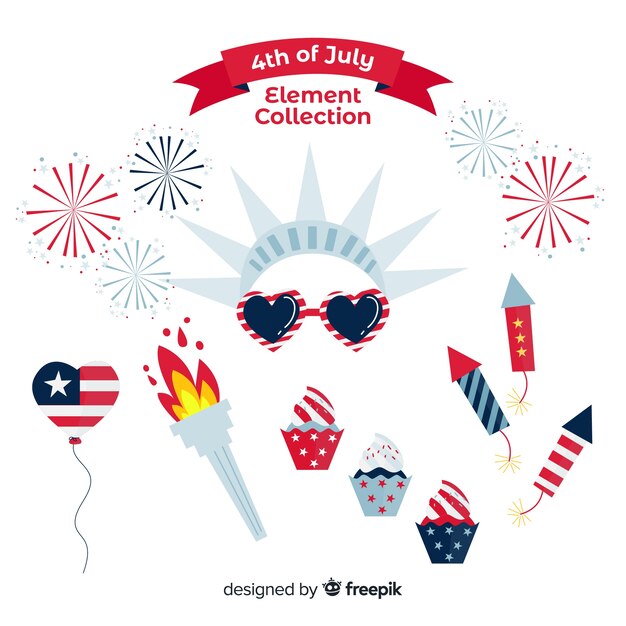 4th of july - independence day element collection