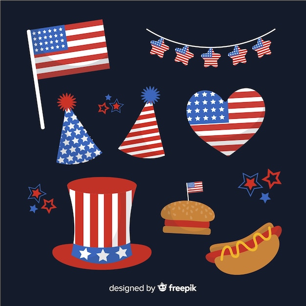 4th of july - independence day element collection