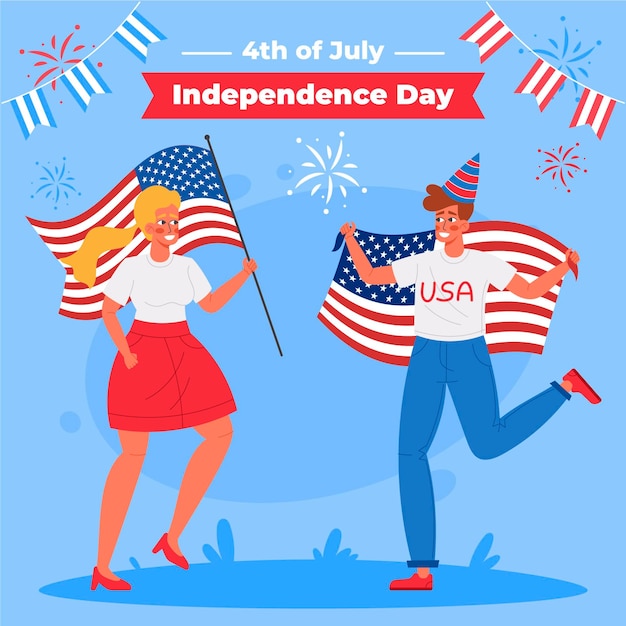 4th of july - independence day illustration