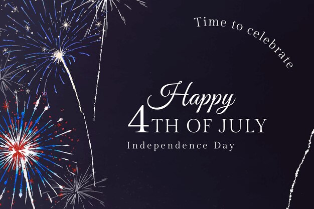 4th of July template for banner