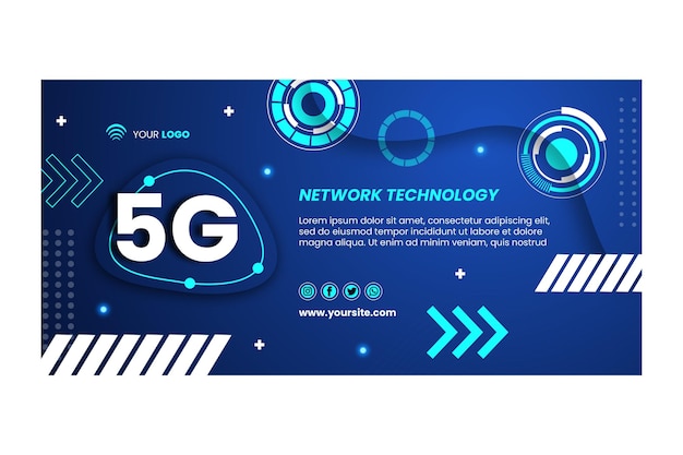 5g banner design template