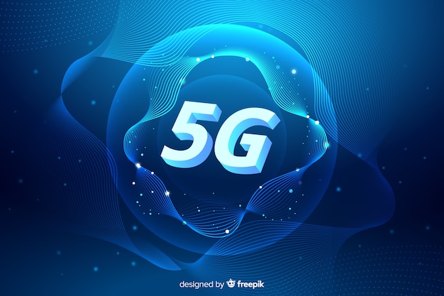 5g cellular network concept background