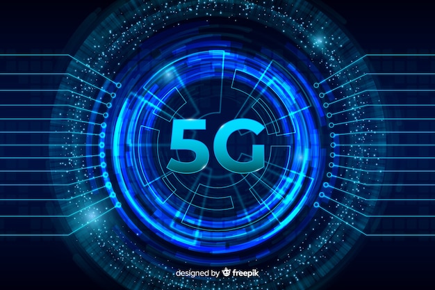 5g centered concept background 