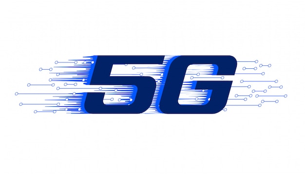 5G new firth generation wireless technology background