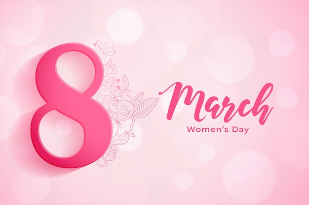 8th march background for women's day celebration