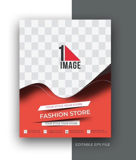 Free vector a4 flyer poster brochure social media post promotion design template.