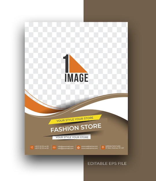 Free vector a4 flyer poster brochure social media post promotion design template