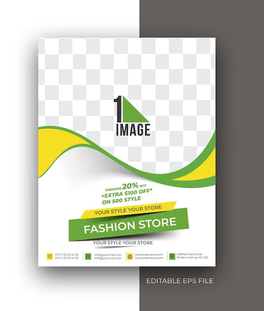 Free vector a4 flyer poster brochure social media post promotion design template