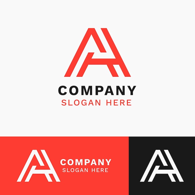 Aa logo monogram design