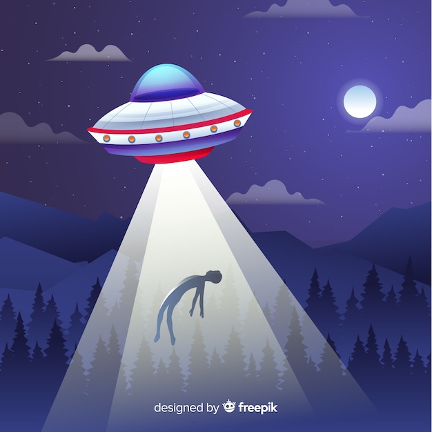 Free vector abduction background