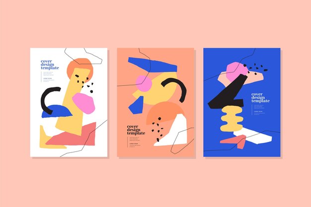 Abstarct covers collection with different shapes