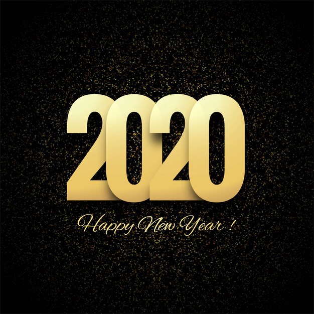 Abstract 2020 new year greeting background