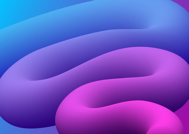 Abstract 3d blend shape background