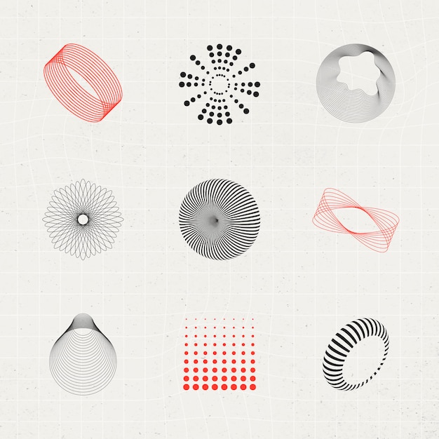 Free Vector abstract 3d design elements collection