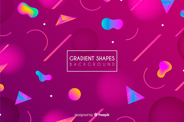 Abstract 3d shapes background