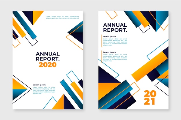 Abstract annual report 2020-2021 templates