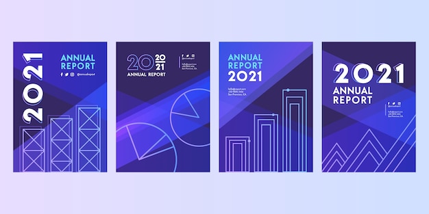 Abstract annual report 2020-2021 templates