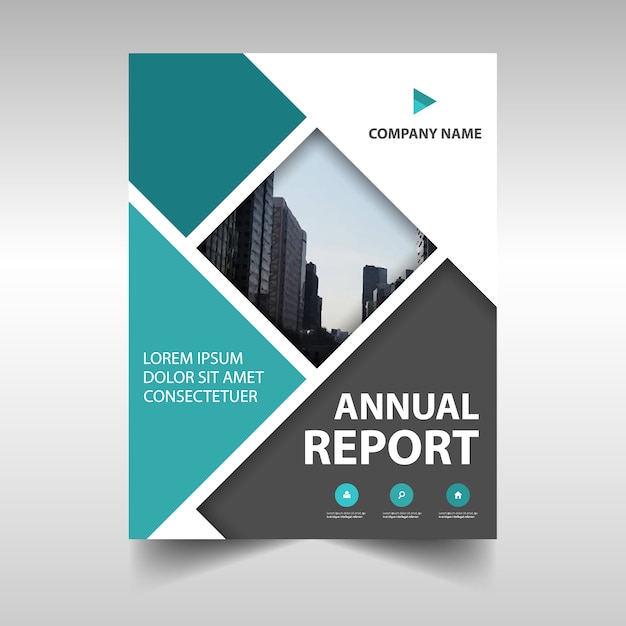 Abstract annual report cover