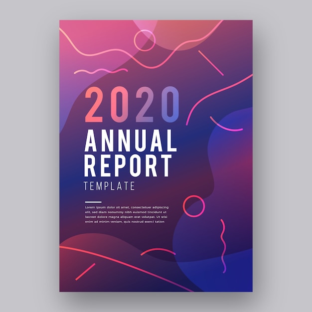 Abstract annual report template