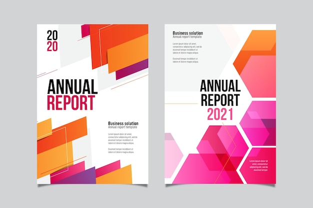 Abstract annual report template