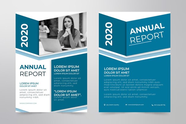 Abstract annual report template