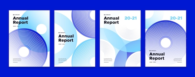 Abstract annual report template