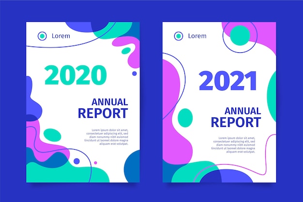 Abstract annual report template